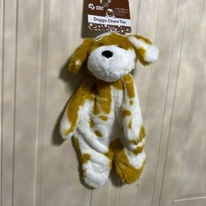 NEW 14” Dog Toy Soft Floppy Doggie Clinker & Squeaker Dog Toy